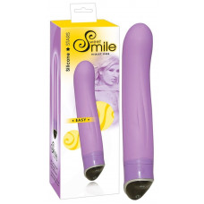 Фиолетовый вибратор Smile Easy - 22 см. Фиолетовый вибратор Smile Easy - 22 см.