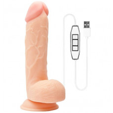 Телесный USB-вибратор REALSTUFF 8.5INCH - 22 см. Телесный USB-вибратор REALSTUFF 8.5INCH - 22 см.