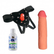 Трусики Harness с реалистичной насадкой-фаллосом с мошонкой №78 - 20,5 см. Трусики Harness с реалистичной насадкой-фаллосом с мошонкой №78 - 20,5 см.