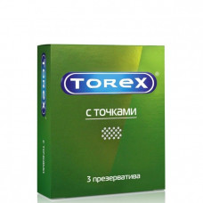 Текстурированные презервативы Torex С точками - 3 шт. Текстурированные презервативы Torex С точками - 3 шт.