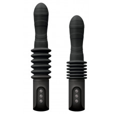 Черный вибромассажер с поступательным движением Deep Stroker - 29,2 см. Черный вибромассажер с поступательным движением Deep Stroker - 29,2 см.