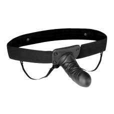 Чёрный полый страпон с вибрацией Unisex Vibrating Hollow Strap-On - 14 см. Чёрный полый страпон с вибрацией Unisex Vibrating Hollow Strap-On - 14 см.