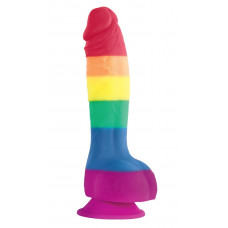 Радужный фаллоимитатор Pride Edition 6 Dildo - 21 см. Радужный фаллоимитатор Pride Edition 6 Dildo - 21 см.