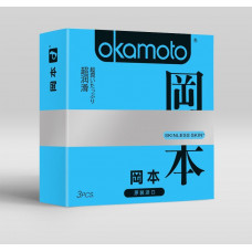 Презервативы в обильной смазке OKAMOTO Skinless Skin Super lubricative - 3 шт. Презервативы в обильной смазке OKAMOTO Skinless Skin Super lubricative - 3 шт.