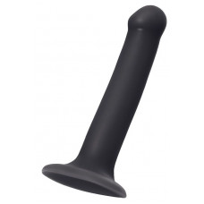 Черный фаллос на присоске Silicone Bendable Dildo M - 18 см. Черный фаллос на присоске Silicone Bendable Dildo M - 18 см.