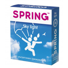 Ультратонкие презервативы SPRING SKY LIGHT - 3 шт. Ультратонкие презервативы SPRING SKY LIGHT - 3 шт.