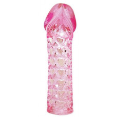 Закрытая розовая насадка-фаллос Penis sleeve - 11,7 см. Закрытая розовая насадка-фаллос Penis sleeve - 11,7 см.