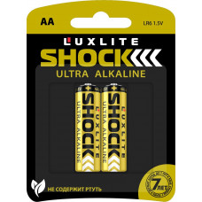 Батарейки Luxlite Shock (GOLD) типа АА - 2 шт. Батарейки Luxlite Shock (GOLD) типа АА - 2 шт.