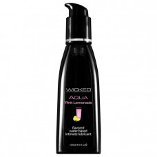 Лубрикант с ароматом розового лимонада WICKED AQUA Pink Lemonade - 120 мл. Лубрикант с ароматом розового лимонада WICKED AQUA Pink Lemonade - 120 мл.
