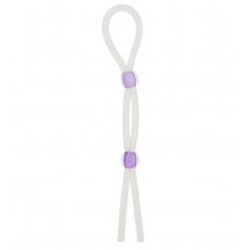 Прозрачное эрекционное кольцо-лассо SILICONE LASSO COCK RING DUAL BEADS Прозрачное эрекционное кольцо-лассо SILICONE LASSO COCK RING DUAL BEADS