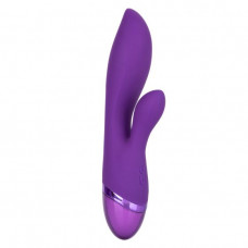 Фиолетовый вибромассажер-кролик Aura Dual Lover - 20,25 см. Фиолетовый вибромассажер-кролик Aura Dual Lover - 20,25 см.