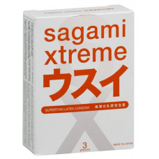 Ультратонкие презервативы Sagami Xtreme Superthin - 3 шт. Ультратонкие презервативы Sagami Xtreme Superthin - 3 шт.