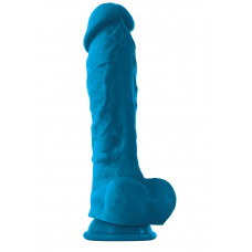 Голубой фаллоимитатор на присоске ColourSoft 8 Soft Dildo - 23,5 см. Голубой фаллоимитатор на присоске ColourSoft 8 Soft Dildo - 23,5 см.