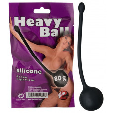 Чёрный вагинальный шарик Heavy Ball Чёрный вагинальный шарик Heavy Ball