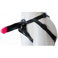 Страпон Harness Realistic с розовой головкой - 17,8 см. Страпон Harness Realistic с розовой головкой - 17,8 см.