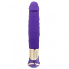 Фиолетовый вибратор ECSTASY Deluxe Rowdy Dong - 21,5 см. Фиолетовый вибратор ECSTASY Deluxe Rowdy Dong - 21,5 см.