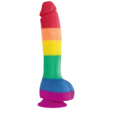 Радужный фаллоимитатор Pride Edition 8 Dildo - 25,4 см. Радужный фаллоимитатор Pride Edition 8 Dildo - 25,4 см.