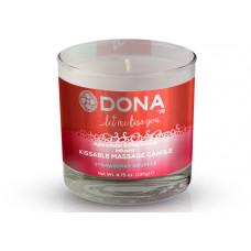 Массажная свеча DONA Strawberry Souffle с ароматом клубничного суфле - 135 гр. Массажная свеча DONA Strawberry Souffle с ароматом клубничного суфле - 135 гр.