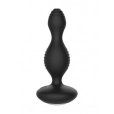 Чёрная анальная пробка с электростимуляцией E-Stimulation Vibrating Buttplug - 14 см.