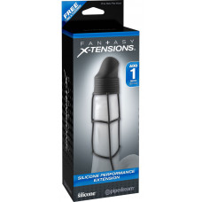 Чёрная насадка Silicone Performance Extension - 14 см. Чёрная насадка Silicone Performance Extension - 14 см.