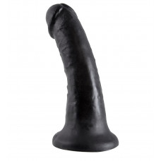 Чёрный фаллоимитатор с присоской 6 Cock - 15,2 см. Чёрный фаллоимитатор с присоской 6 Cock - 15,2 см.