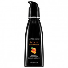 Лубрикант с ароматом спелого персика WICKED AQUA Sweet Peach - 120 мл. Лубрикант с ароматом спелого персика WICKED AQUA Sweet Peach - 120 мл.