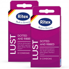 Рифленые презервативы RITEX LUST с пупырышками - 8 шт. Рифленые презервативы RITEX LUST с пупырышками - 8 шт.