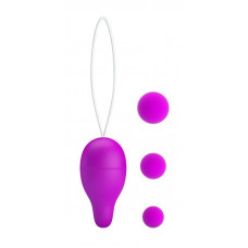 Лиловое вагинальное яйцо с утяжеляющими шариками Kegel Ball Лиловое вагинальное яйцо с утяжеляющими шариками Kegel Ball