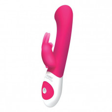 Розовый стимулятор G-точки с клиторальным отростком The G-spot Rabbit - 22 см. Розовый стимулятор G-точки с клиторальным отростком The G-spot Rabbit - 22 см.
