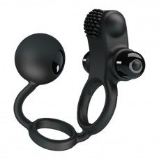 Черное эрекционное виброкольцо Vibrating Penis Sleeve IV Черное эрекционное виброкольцо Vibrating Penis Sleeve IV