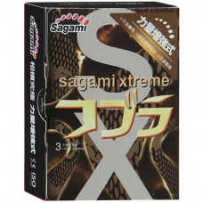 Суженные к основанию презервативы Sagami Xtreme Cobra - 3 шт. Суженные к основанию презервативы Sagami Xtreme Cobra - 3 шт.