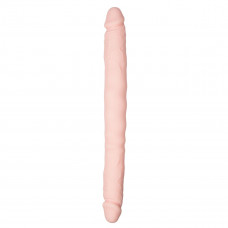 Телесный двусторонний фаллоимитатор Double End Dildo - 30 см. Телесный двусторонний фаллоимитатор Double End Dildo - 30 см.