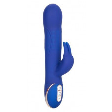 Синий вибратор Signature Silicone Rotating Beaded Rabbit с клиторальным отростком - 22,75 см. Синий вибратор Signature Silicone Rotating Beaded Rabbit с клиторальным отростком - 22,75 см.