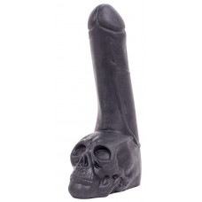 Черный фаллоимитатор-гигант с черепом Cock with Skull - 28 см. Черный фаллоимитатор-гигант с черепом Cock with Skull - 28 см.