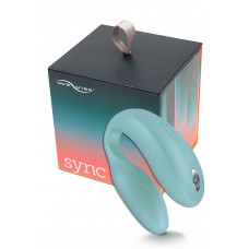 Голубой вибромассажер для пар We-Vibe Sync Aqua на радиоуправлении Голубой вибромассажер для пар We-Vibe Sync Aqua на радиоуправлении