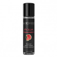 Лубрикант с ароматом арбуза WICKED AQUA Watermelon - 30 мл. Лубрикант с ароматом арбуза WICKED AQUA Watermelon - 30 мл.