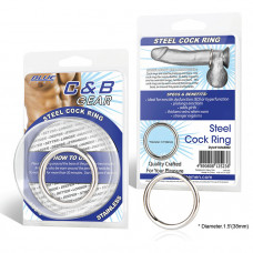 Стальное эрекционное кольцо STEEL COCK RING - 4.5 см. Стальное эрекционное кольцо STEEL COCK RING - 4.5 см.