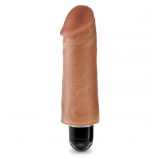 Кофейный вибратор-реалистик 5 Vibrating Stiffy - 16,5 см. Кофейный вибратор-реалистик 5 Vibrating Stiffy - 16,5 см.