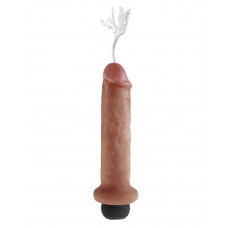 Кофейный фаллоимитатор с имитацией семяизвержения 7 Squirting Cock - 21,6 см. Кофейный фаллоимитатор с имитацией семяизвержения 7 Squirting Cock - 21,6 см.