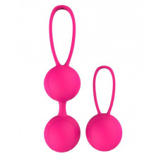 Набор розовых вагинальных шариков PLEASURE BALLS EGGS DUO BALL SET