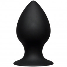 Чёрная анальная пробка Kink Ace Silicone Plug 4.5 - 11,43 см.