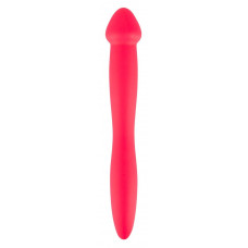 Красный гибкий двусторонний фаллоимитатор Colorful Joy - 21,5 см. Красный гибкий двусторонний фаллоимитатор Colorful Joy - 21,5 см.